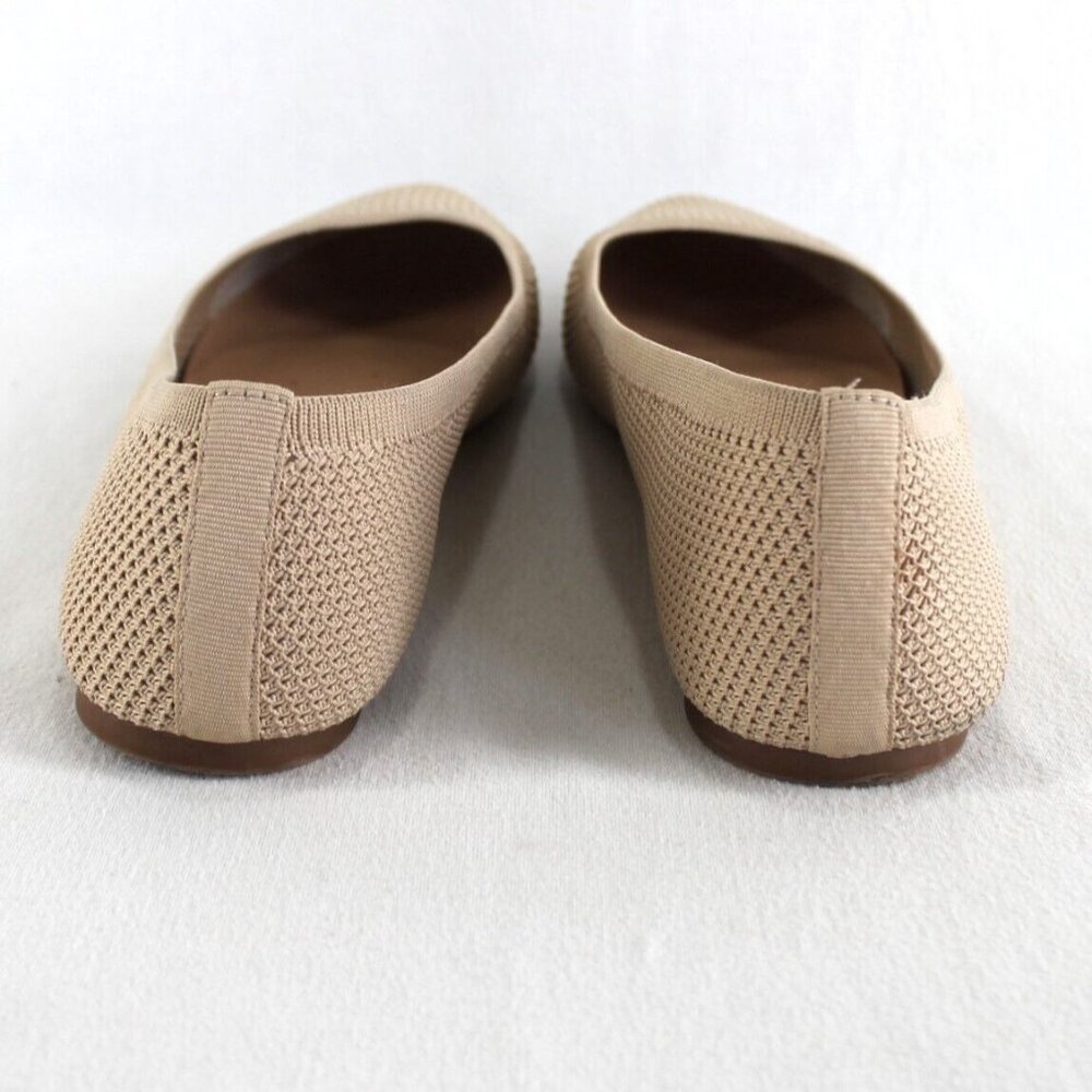 Lucky Brand Erin Ballet Flats Womens Size 10 M Tan Mesh Knit Shoes - Picture 5 of 8